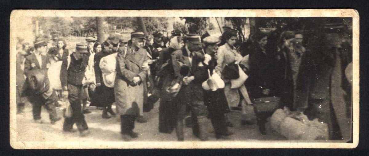 Lodz, Poland, Members of the Lodz Ghetto Jewish Police during Deportation from the Ghetto